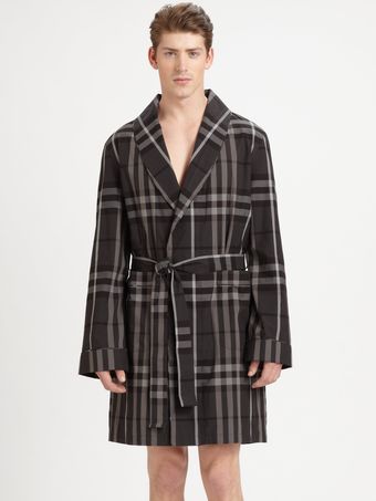 Burberry Check Robe - Lyst