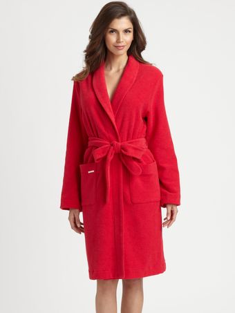 Hanro Terry Robe - Lyst