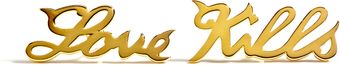 House Of Waris Love Kills Gold Studs - Lyst