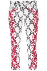 Isabel Marant Geometric Floral Print Jeans