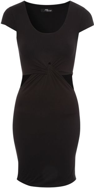 Jane Norman Knot Front Cap Sleeve Dress - Lyst