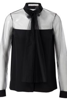 Jason Wu Silk and Mesh Shirt - Lyst