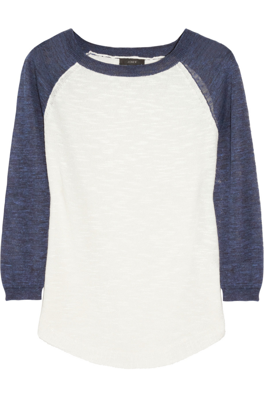 J.crew Knitted Baseball Sweater in White Lyst