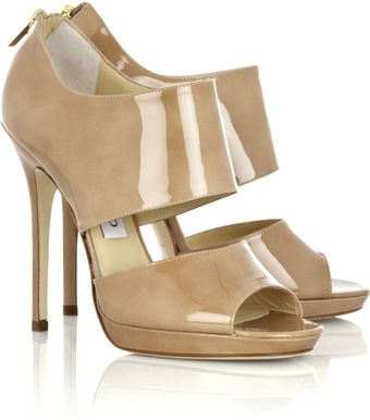 Jimmy Choo Private Patentleather Sandals - Lyst
