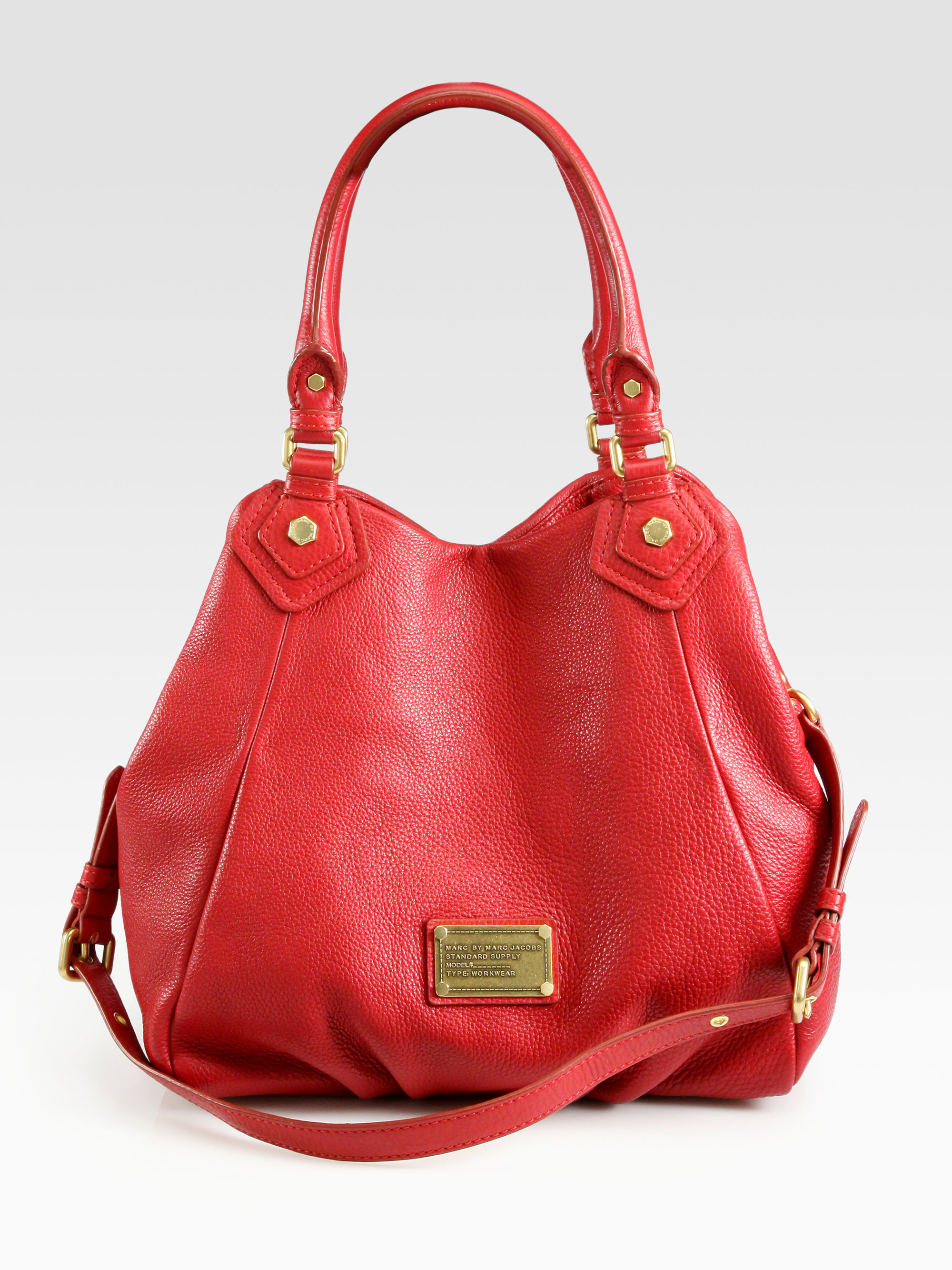 Marc By Marc Jacobs Classic Q Fran Tote Bag in Red (wild raspberry) | Lyst