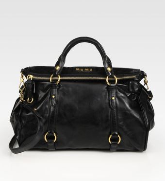 Miu Miu Vitello Lux Large Bow Bag - Lyst