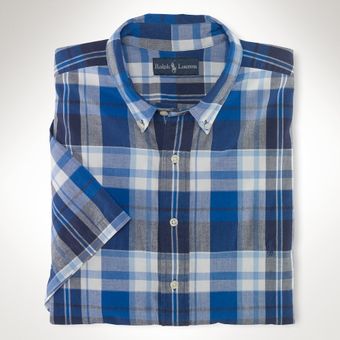 Polo Ralph Lauren Custom Fit Madras Shirt - Lyst