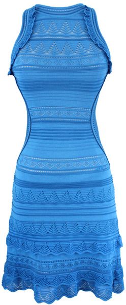 Roberto Cavalli Crochet Flirty Dress - Lyst