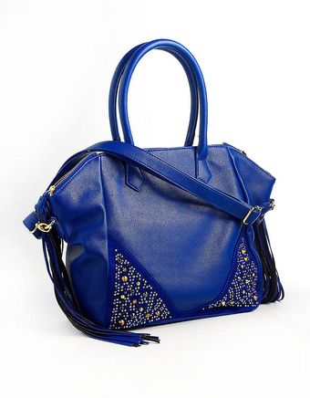 Steve Madden Studded Satchel Bag - Lyst