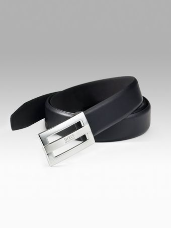 Boss Black Tailored Leather Belt - Lyst