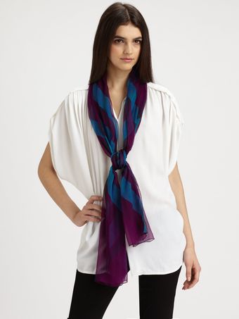 Burberry Silk Half Mega Check Scarf - Lyst