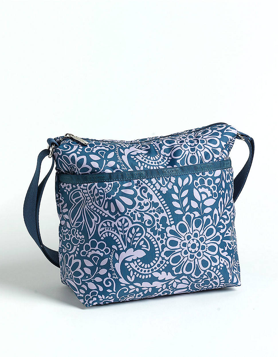 Lesportsac Small Cleo Crossbody Bag in Blue (sweet time blue print) | Lyst