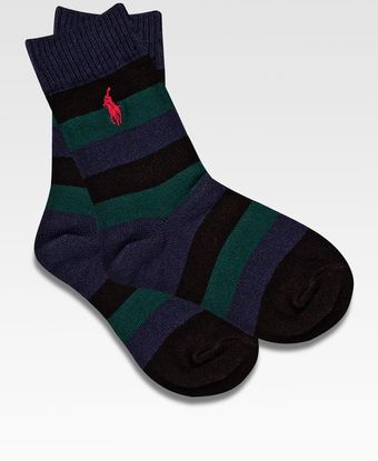 Ralph Lauren Boys Striped Slack Socks - Lyst