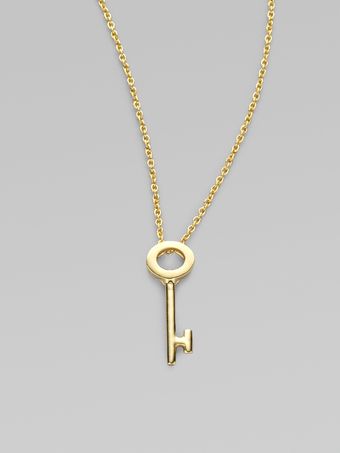 Roberto Coin 18k Yellow Gold Key Necklace - Lyst