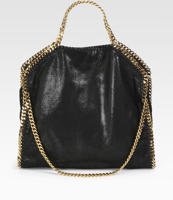 Stella McCartney Shaggy Deer Falabella Foldover Tote - Lyst