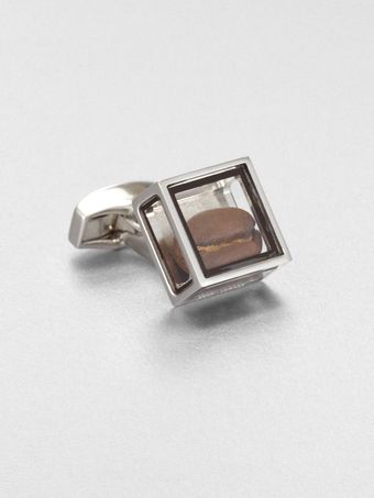 Tateossian Pandoras Box Coffee Bean Cuff Link - Lyst