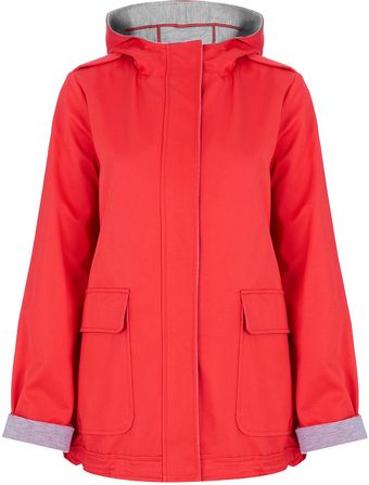 Topshop Bonded Short Parka - Lyst