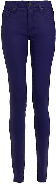Victoria Beckham Waxed Super Skinny Jeans - Lyst