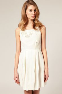 Asos Salon Crystal Bead Dress - Lyst
