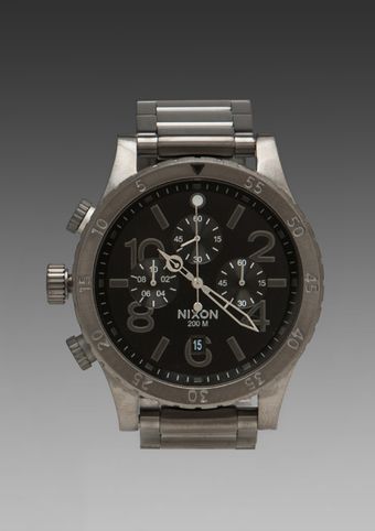 Nixon The 4820 Chrono in All Gunmetal - Lyst