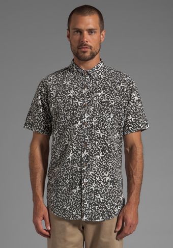 RVCA Shakes Short Sleeve Shirt in Black - Lyst