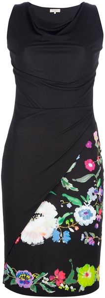 Etro Floral Print Fitted Dress - Lyst