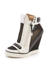 L.a.m.b. Pamela Mesh Wedge Sneakers