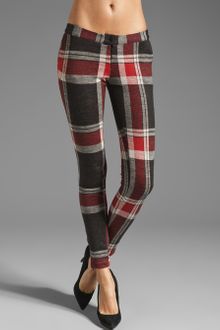 Again Harding Stretch Lowrise Skinny Pant in Red Flannel - Lyst