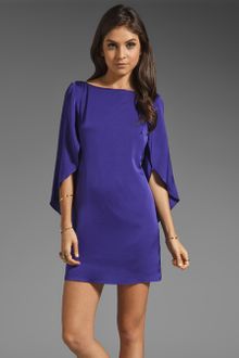 Milly Butterfly Sleeve Shift Dress in Blackberry - Lyst