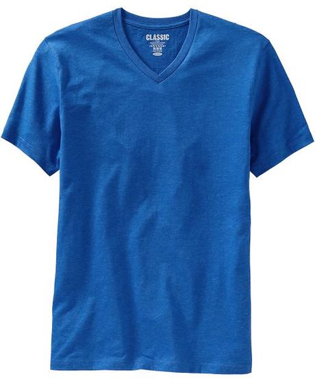 Old Navy Classic V-neck Tees in Blue for Men (cerulean blue) | Lyst