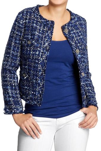 Old Navy Boucle Cardi Jackets - Lyst