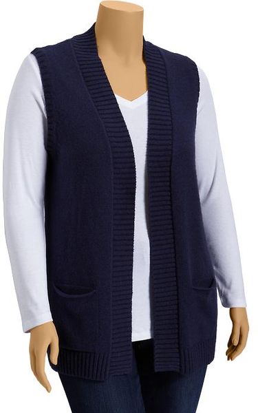 Old Navy Open front Sweater Vests in Blue (goodnight nora) | Lyst
