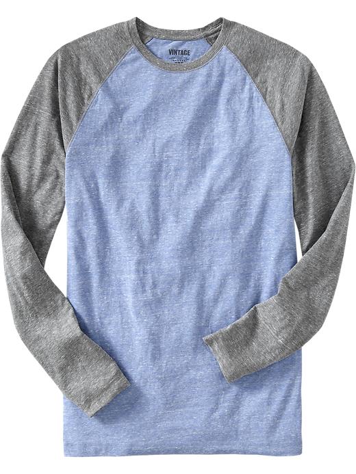 Old Navy Vintage Baseball Tees in Blue for Men (heather light blue) Lyst
