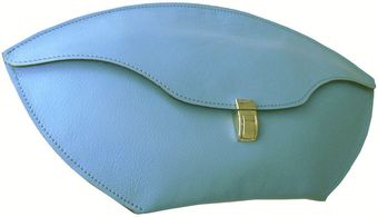 Steven Harkin Aqua Blue Leather Lily Clutch Bag - Lyst