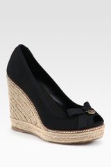  Jackie Canvas Espadrille Wedges
