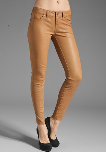 True Religion Casey Stretch Leather Pants in Camel - Lyst
