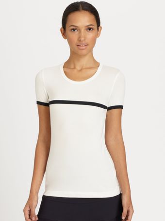 Akris Punto Single Stripe Knit Top - Lyst