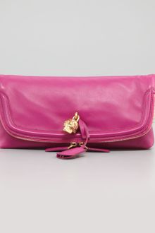 Alexander McQueen Skull Padlock Foldover Clutch Bag - Lyst