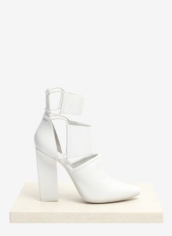 Alexander Wang Mackenzie Cut-out Leather Ankle Boots - Lyst