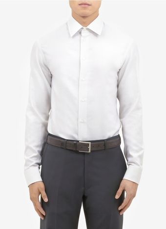 Armani Patterned Cotton Shirt - Lyst