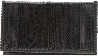 Balmain Woven Leather Clutch - Lyst