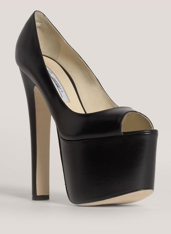 Brian Atwood Peeptoe Platform Pumps - Lyst
