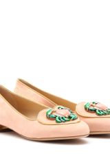 Charlotte Olympia Cancer Suede Slipperstyle Loafers