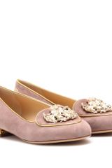 Charlotte Olympia Virgo Suede Slipperstyle Loafers