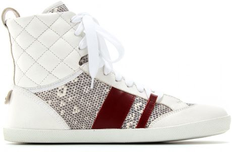 chloe leather sneakers