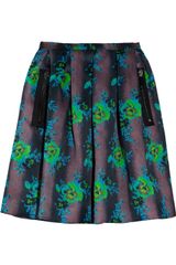 Christopher Kane Floral print Silk organza Skirt