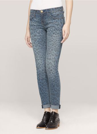 Current/Elliott Leopard print Skinny Jeans - Lyst