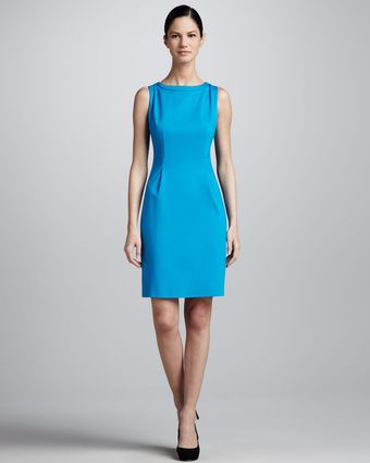 Elie Tahari Holly Zip Back Sheath Dress - Lyst