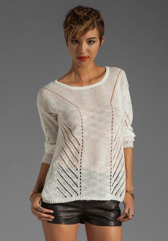 Elizabeth And James Downtown Pullover Sweater in Ivory - Lyst