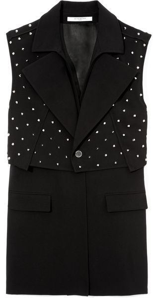 Givenchy Silk Cady Long Vest - Lyst